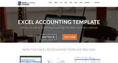 Desktop Screenshot of excelaccountingtemplate.com